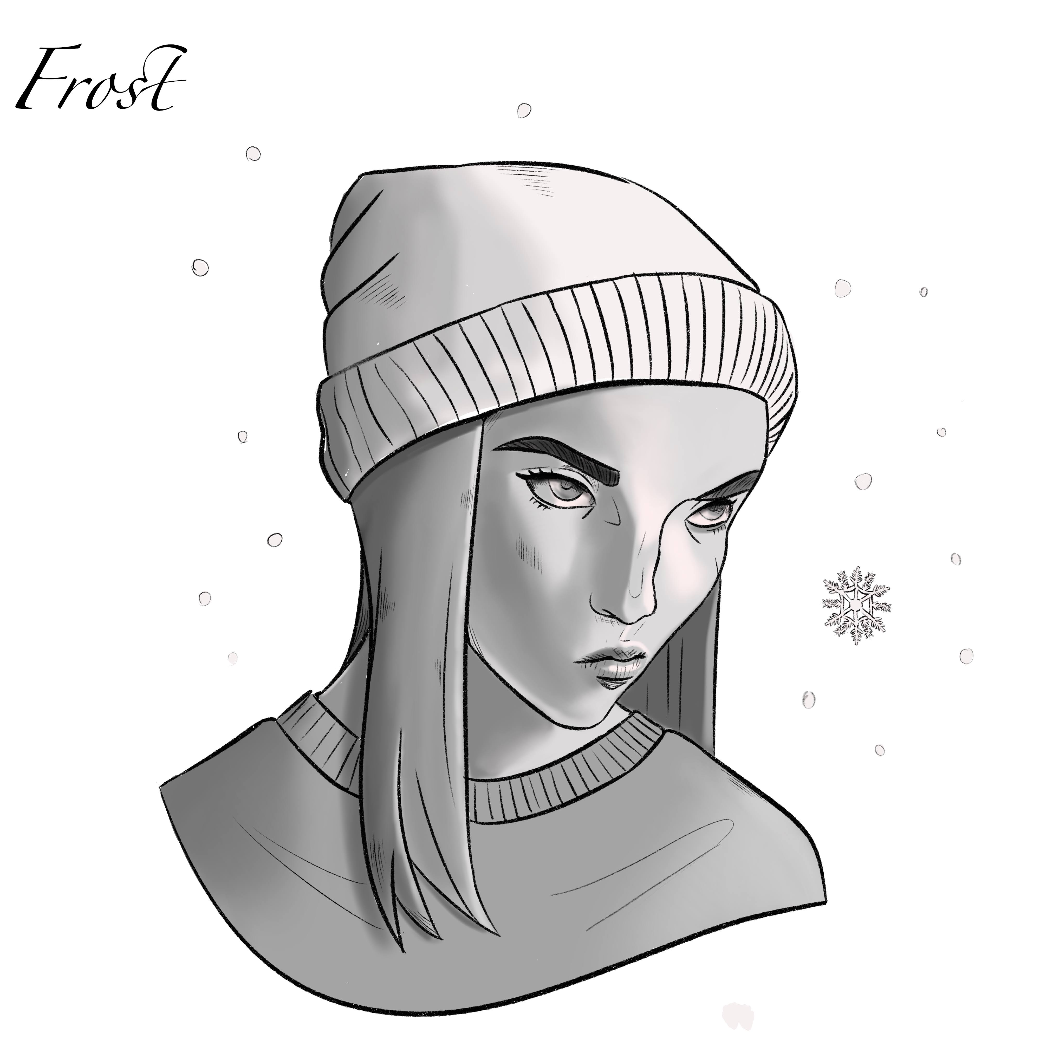 Inktober 2023 - the angry expression and the attempt at shading makes it ok